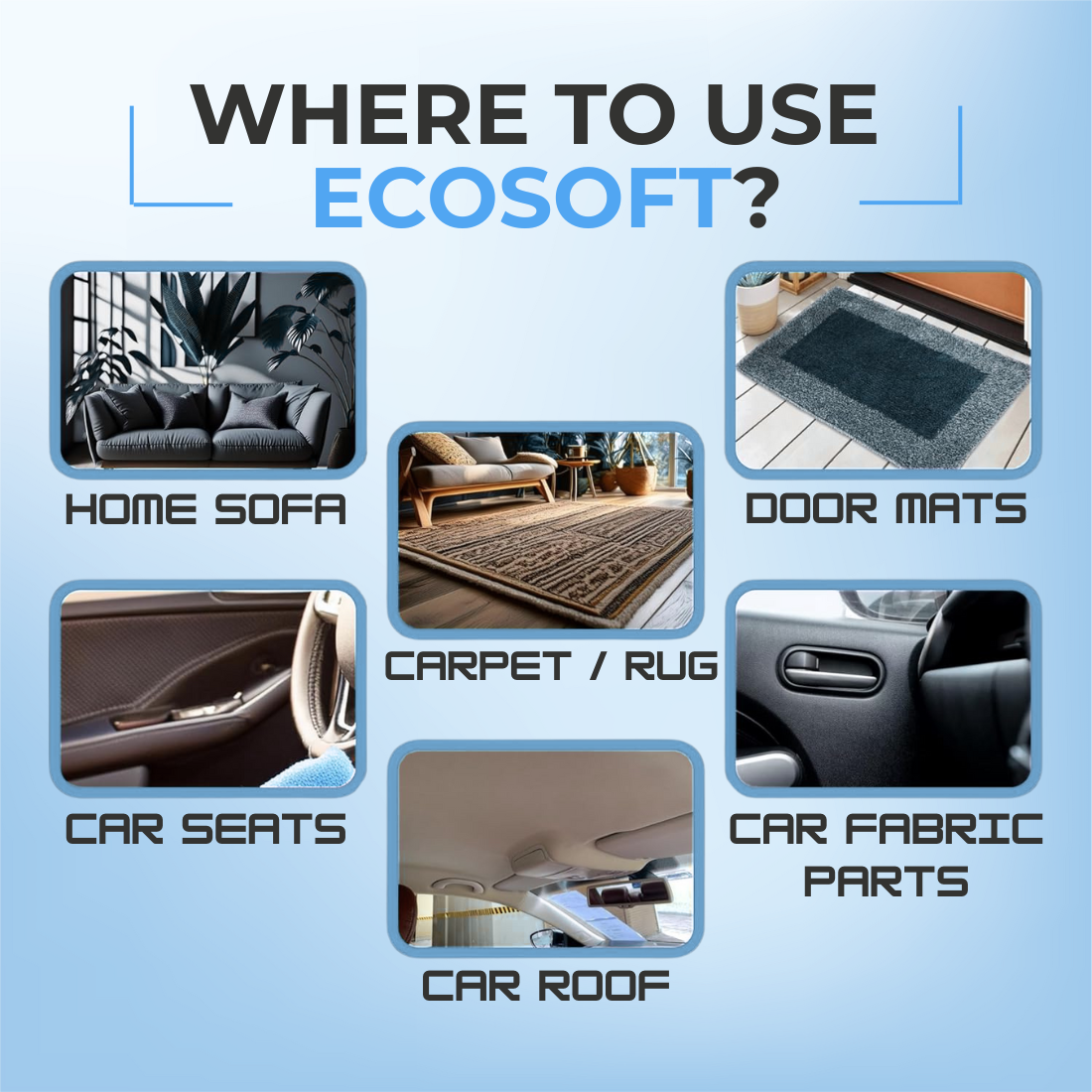 Ecosoft Upholstery Cleaner | Tough on Stains. Safe on Fabric. Fresh Like New