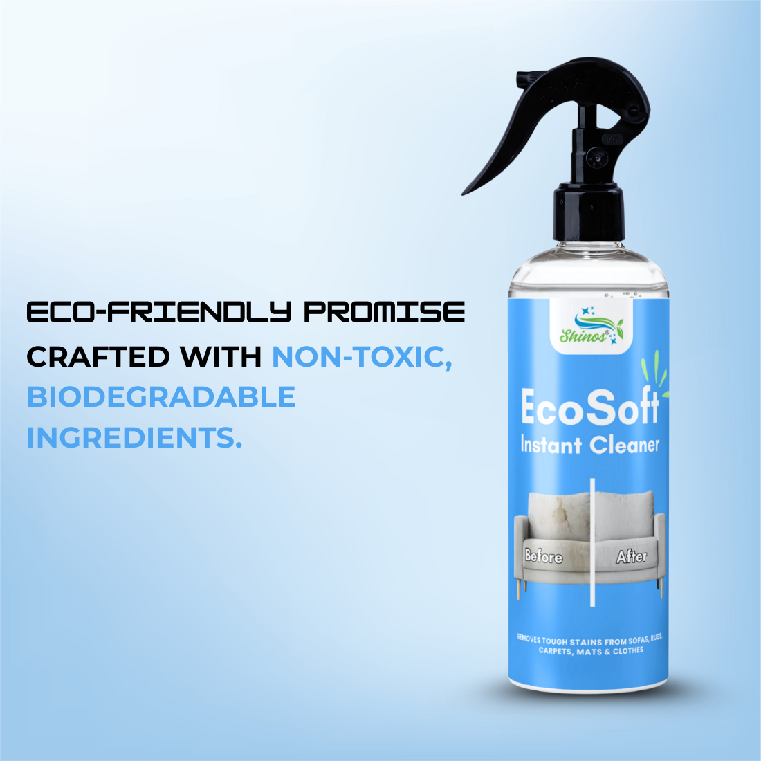 Ecosoft Upholstery Cleaner | Tough on Stains. Safe on Fabric. Fresh Like New