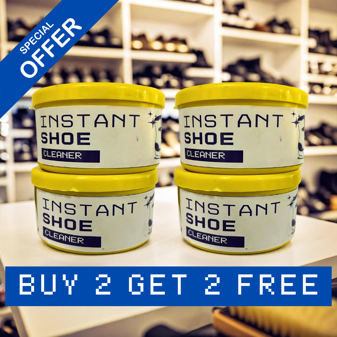 Instant Shine Shoe Cleaning Cream – Works on All Colors & Materials
