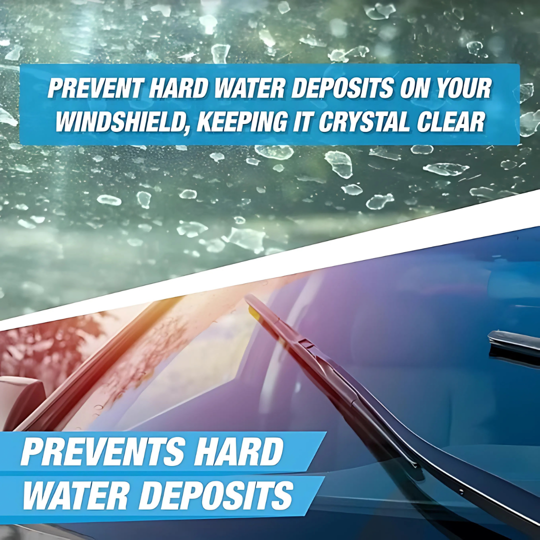 Shinos® Car Windshield Cleaning Tablets | Crystal Clear Vision | Powerful Cleaning | Eco-Friendly