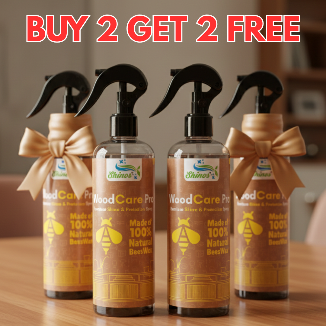 Shinos WoodCare Pro | India's No. 1 Natural Furniture Shine & Protection Spray