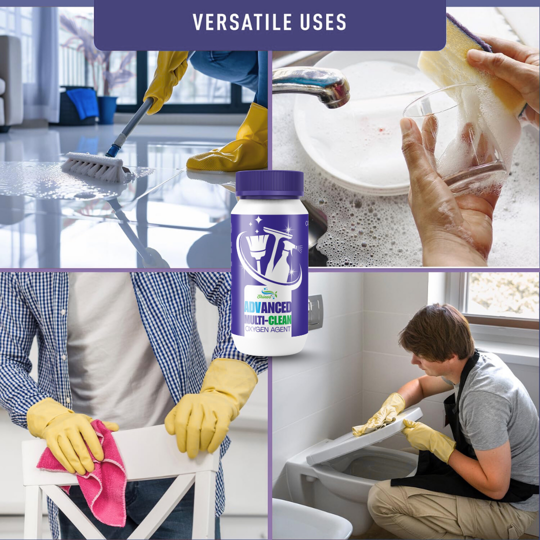 Advanced Multi-Clean Oxygen Agent | One Powerful Solution for All Your Cleaning Needs.