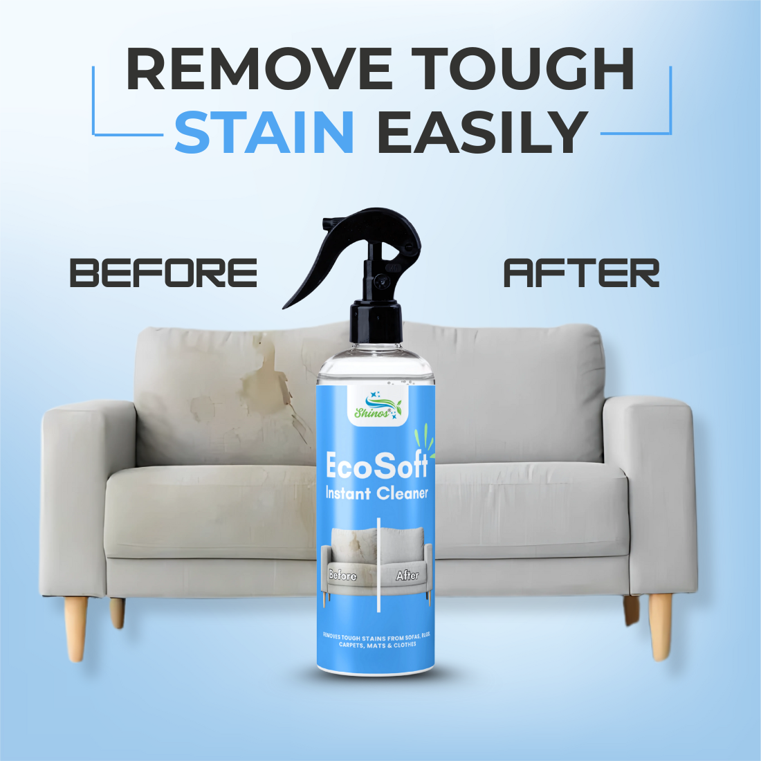 Ecosoft Upholstery Cleaner | Tough on Stains. Safe on Fabric. Fresh Like New