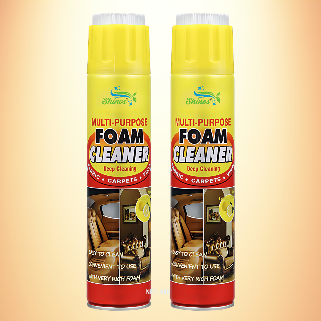 Multipurpose Foam Cleaner Spray for Upholstery, Carpets, Car Interiors, Kitchen Surfaces and Household Cleaning
