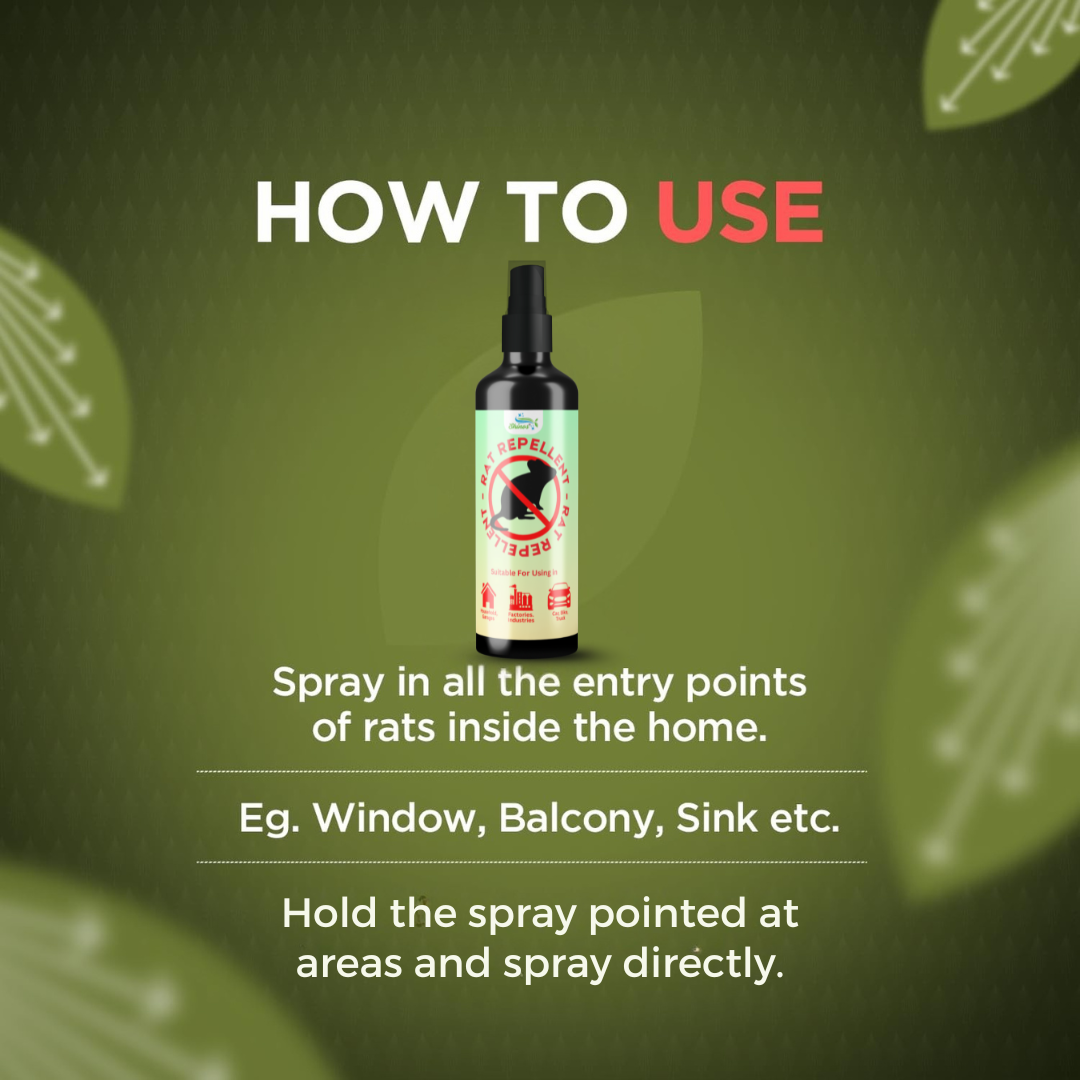 Rat Repellent Spray – Protect Your Home, Vehicle & Workplace