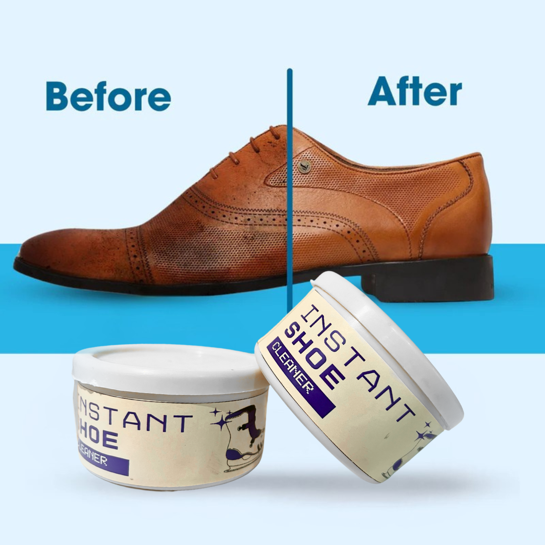 Instant Shine Shoe Cleaning Cream – Works on All Colors & Materials | New Launch