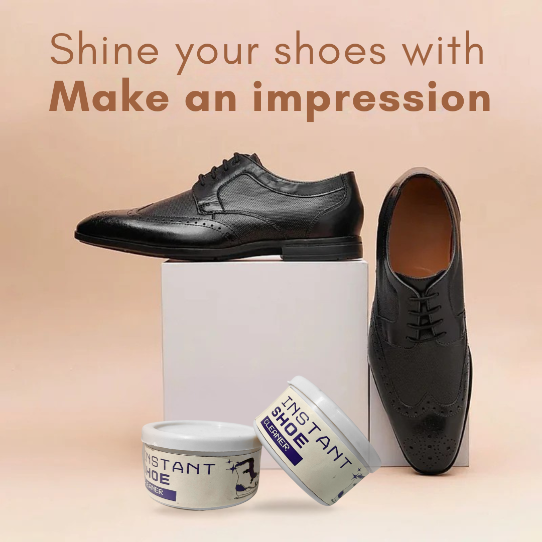 Instant Shine Shoe Cleaning Cream – Works on All Colors & Materials | New Launch